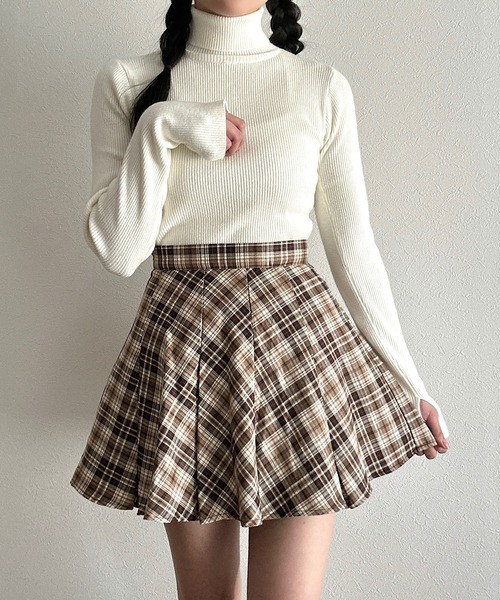 Cham. スカート チェックフレアスカート : ZOZOTOWN Yahoo!店