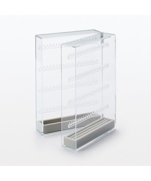 無印良品（MUJI） 収納 アクリルネックレス・ピアスケース・見開き