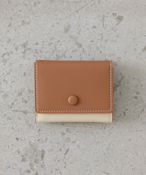 EFOLE（エフォル） 財布 バイカラー 三つ折り ミニ財布 レディース