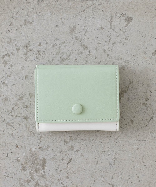 EFOLE（エフォル） 財布 バイカラー 三つ折り ミニ財布 レディース