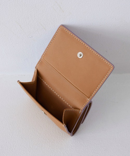 EFOLE（エフォル） 財布 バイカラー 三つ折り ミニ財布 レディース