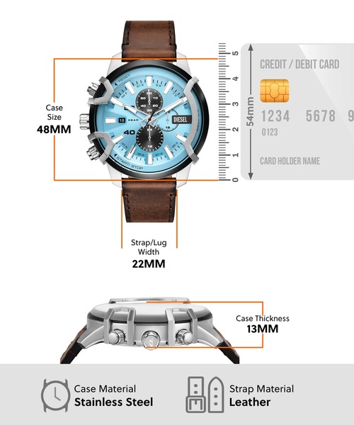 腕時計　ディーゼル DZ4595: Men's gold-colored steel chronograph | Diesel Griffed