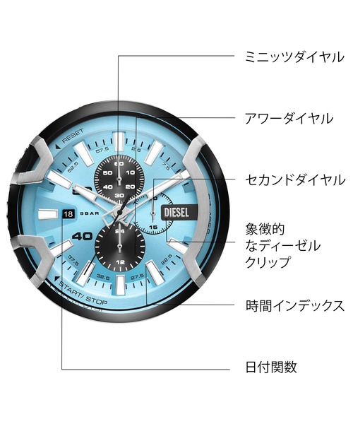 DIESEL 腕時計 ディーゼル メンズ アナログ レザー DZ4656