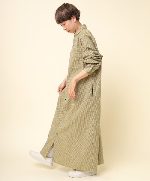 RNA-N（アールエヌエーエヌ） シャツワンピース D1641 先染めチェック