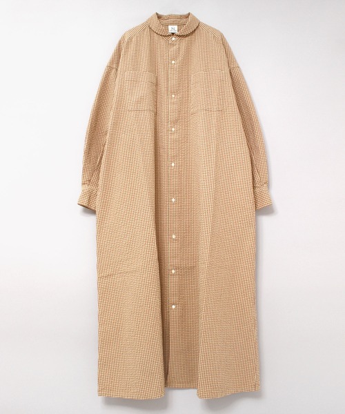 RNA-N シャツワンピース D1641 先染めチェックシャツワンピース  