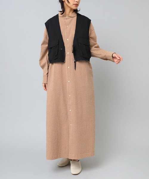 RNA-N（アールエヌエーエヌ） シャツワンピース D1641 先染めチェック