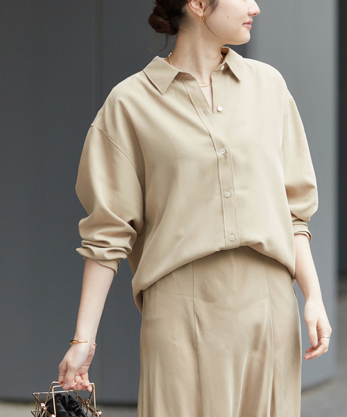 plage（プラージュ） シャツ ブラウス Peach シャツ レディース
