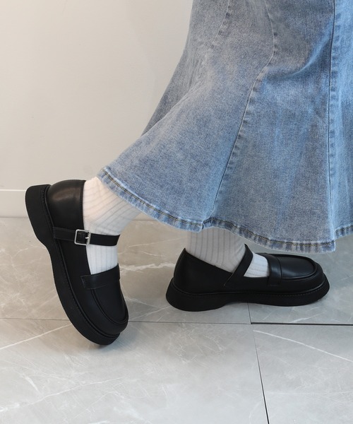 shoes365 ローファー 「shoes365」バックル止め 柔らかいローファー