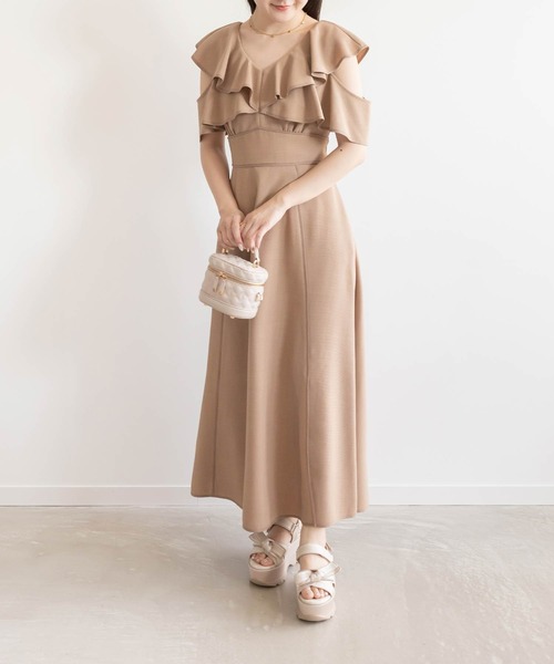 RANDA（ランダ） ワンピース 2WAYフリルスリーブワンピース : ZOZOTOWN