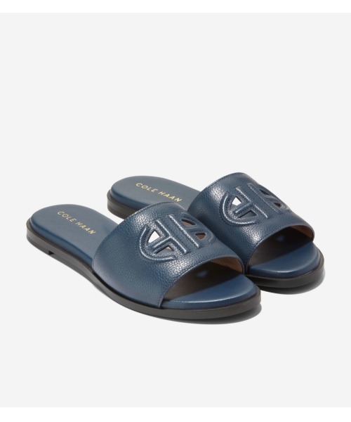 セール☆COLE HAAN フリン ロゴ スライド サンダル（ゴールド） フリン ロゴ スライド サンダル womens. 22000 | COLE_HAAN