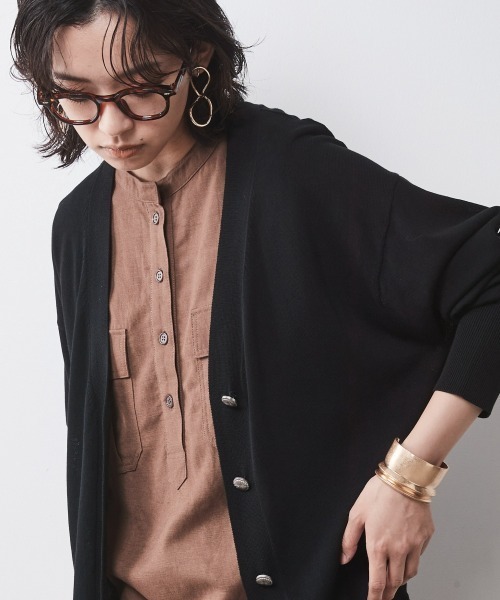 大きいサイズ レディース トップス  レーヨン麻アウトポケットノースリーブシャツ シックスタイル 大きいサイズ＞レーヨン麻アウトポケットノースリーブシャツ