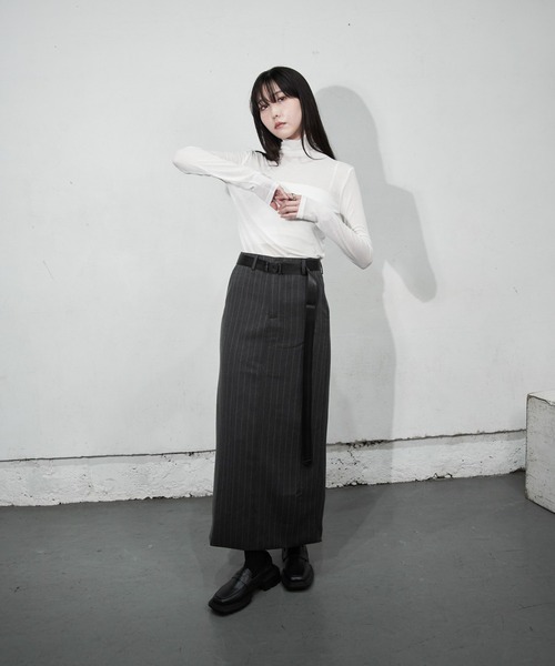 スカート ピンストライプIラインスカート : ZOZOTOWN Yahoo!店 - 通販