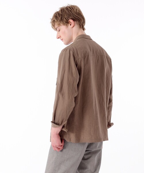 【24ss ベルギー製リネン L】タケオキクチ　テーラードジャケット　ネイビー 24ss ベルギー製リネン L】タケオキクチ テーラードジャケット