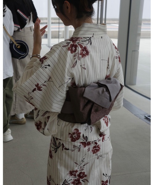 jumelle 新品未使用 浴衣・帯セット【ネイビー】 jumelle 浴衣 「4点セット」1人で着られる浴衣 - jm suisai