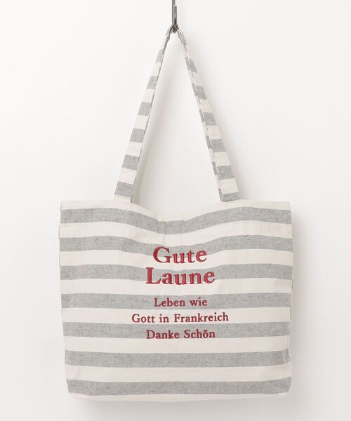 Per sist ence トートバッグ ロゴ刺繍ラージトート レディース