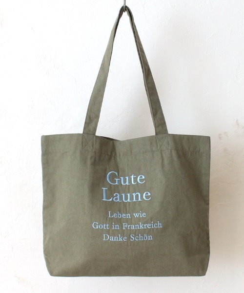 Per sist ence（パーシエンス） トートバッグ ロゴ刺繍ラージトート
