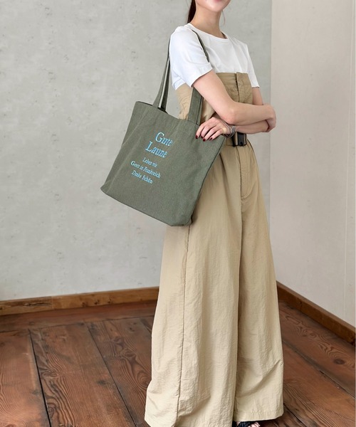 Per sist ence（パーシエンス） トートバッグ ロゴ刺繍ラージトート