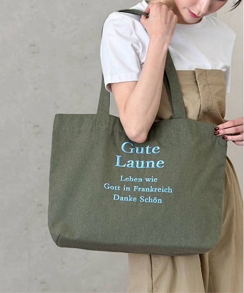 Per sist ence（パーシエンス） トートバッグ ロゴ刺繍ラージトート