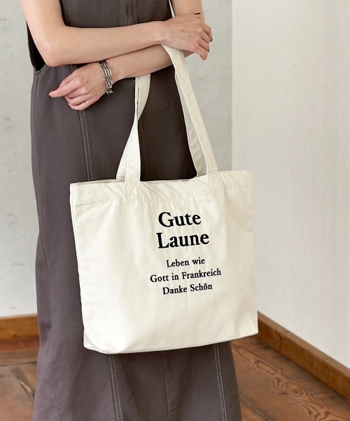 Per sist ence（パーシエンス） トートバッグ ロゴ刺繍ラージトート
