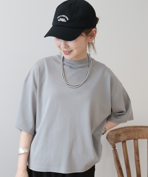 tシャツ 「シャーリングモックネックレイヤードプルオーバー」 レディース 楽天市場】カットソー レディース 長袖 カットシャーリング