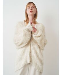 ELENDEEK カーディガン スーパーロングシャギーカーディガン