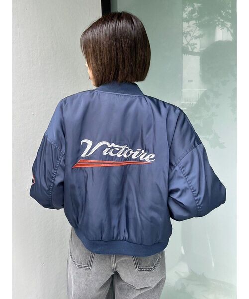 EVRIS ブルゾン アウター BIKER DESIGN MA-1 レディース