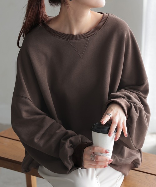 HUG.U トレーナー スウェット 「ZOZO限定カラー」ぽわん袖