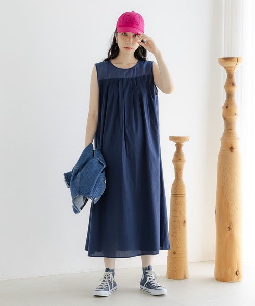 【SaturdayClub】上品プリーツ切り替えノースリーブワンピ プリーツ – SaturdayClub International