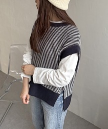 ikka（イッカ） ニット セーター 「ロンTセット」ニットベスト