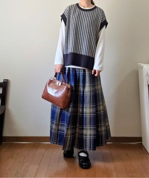 ikka（イッカ） ニット セーター 「ロンTセット」ニットベスト