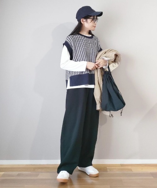 トップス ka17 ikka（イッカ） ニット セーター 「ロンTセット」ニットベスト