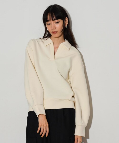 tシャツ ボンディングスキッパーポロTOPS レディース