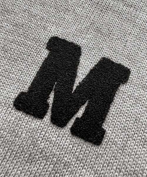ELFRANK ニット セーター イニシャルロゴ刺繍ニットプルオーバー