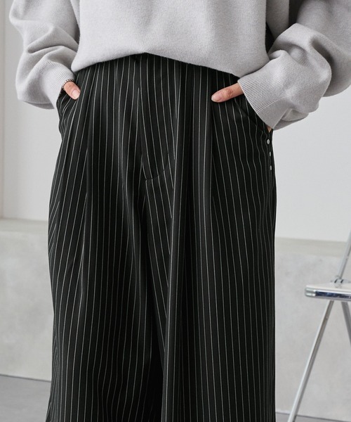 リメイクワイドスラックス FREAK'S STORE スラックス 限定展開 ワイドシルエット スタプレ