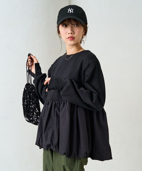 FREAK'S STORE トレーナー スウェット 限定展開 切り替え 布帛