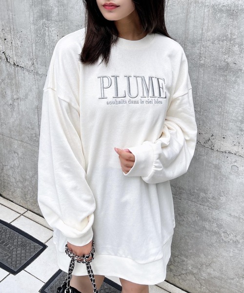 INGNI（イング） トレーナー スウェット ふくれ刺しゅうロゴスウェット