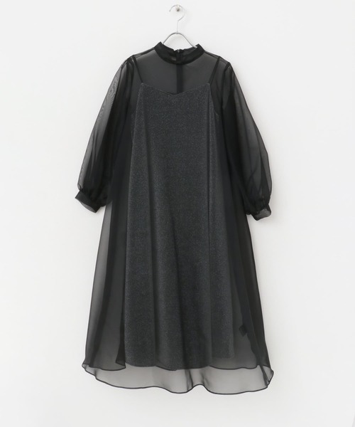 kaene（カエン） ワンピース マットカルゼオーガンドレス : ZOZOTOWN
