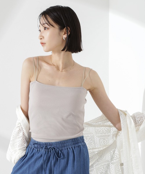 NANO universe（ナノ・ユニバース） キャミソール 「追加生産」抗菌