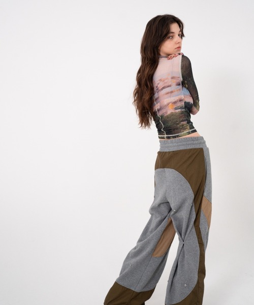 JUEMI tシャツ Dreamscape Tulle Top レディース : ZOZOTOWN