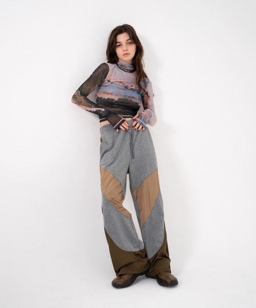 JUEMI tシャツ Dreamscape Tulle Top レディース : ZOZOTOWN