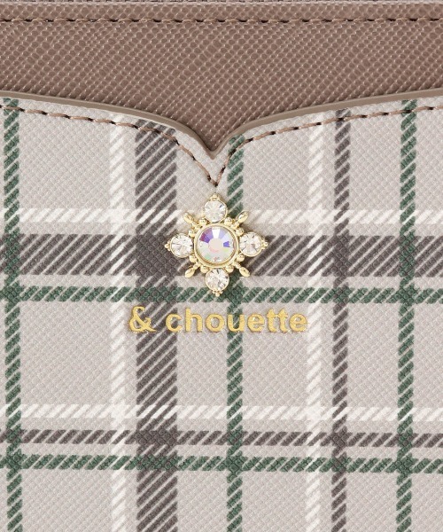 & chouette（アンドシュエット） 財布 オリジナルチェック ビジュー