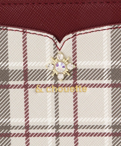& chouette（アンドシュエット） 財布 オリジナルチェック ビジュー