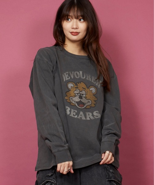 【RRL】ヴィンテージ風 ガーメント染め クルーネック Tシャツ RRL】ヴィンテージ風 ガーメント染め クルーネック Tシャツ