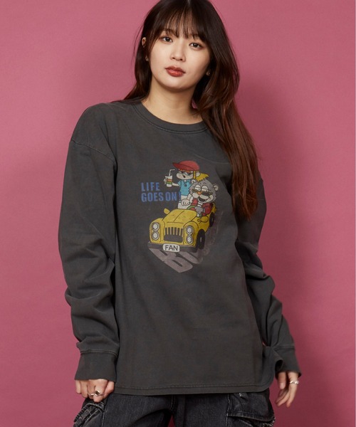 unrelaxing（アンリラクシング） tシャツ ヴィンテージライク 古着風