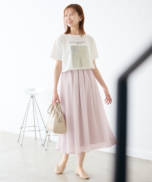 ROPE' PICNIC スカート 着丈が選べるギャザースカート