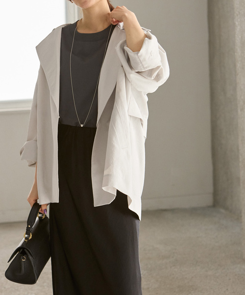 NOBLE（ノーブル） コート FREE ライトグレー レディース : ZOZOTOWN