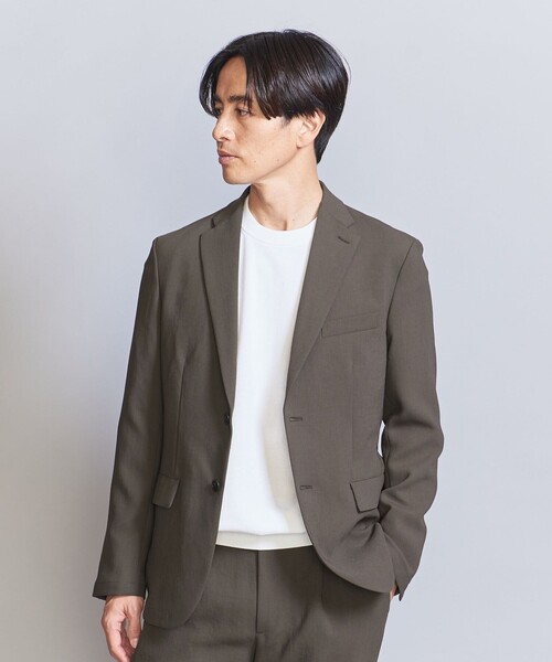 【美品】UNITED ARROWS 2ボタン サマージャケット SPORTEX シングル 2ボタン テーラードジャケット UA COZY― 撥水