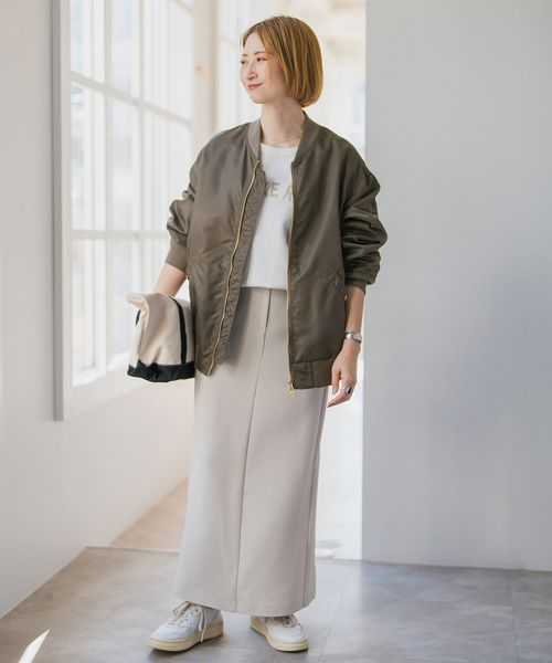 Komaさま専用★Spick&Span MA1ブルゾン 新品未使用★plage Spick＆Span ma1 ma-1 ナイロンジップブルゾン レディース