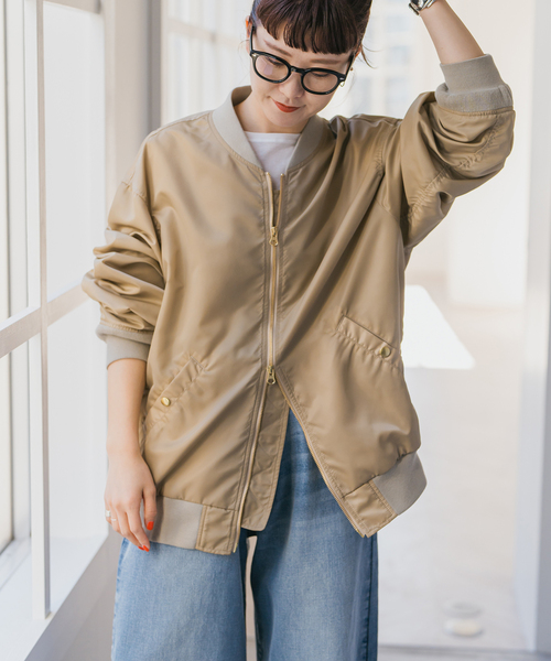 【Spick and Span】MA-1リバーシブルブルゾン Spick and Span】MA-1リバーシブルブルゾン