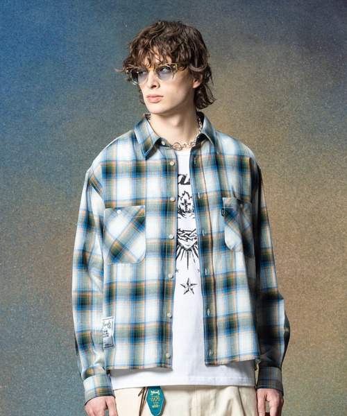 glamb（グラム） シャツ Short Check Shirt / ショートチェックシャツ